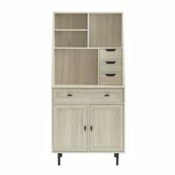 64" Storage Desk & Hutch with Keyboard Drawer - Saracina Home Birch 14 64" Storage Desk & Hutch with Keyboard Drawer - Saracina Home Birch -Outlet Desks Store unnamed file 7094
