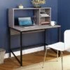 Ora Desk with Hutch - Black/Gray - Buylateral 1 Ora Desk with Hutch - Black/Gray - Buylateral -Outlet Desks Store unnamed file 7096