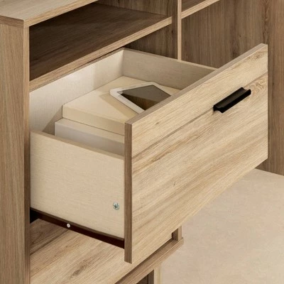 Fynn Computer Desk - South Shore Rustic Oak 7 Fynn Computer Desk - South Shore Rustic Oak - Image 5