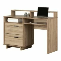 Fynn Computer Desk - South Shore Rustic Oak 25 Fynn Computer Desk - South Shore Rustic Oak -Outlet Desks Store unnamed file 7108