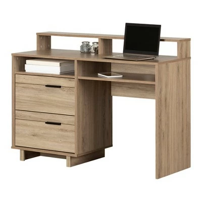 Fynn Computer Desk - South Shore Rustic Oak 13 Fynn Computer Desk - South Shore Rustic Oak - Image 11