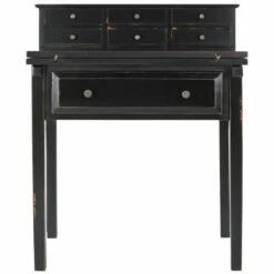 Catalonia Wood Writing Desk with Drawers - Safavieh Black 11 Catalonia Wood Writing Desk with Drawers - Safavieh Black -Outlet Desks Store unnamed file 7153