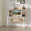 HomCom Home Office Computer Desk with Storage Shelf Hutch -Outlet Desks Store unnamed file 7178