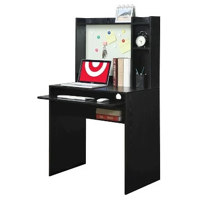 Student Desk with Magnetic Bulletin Board Black - Breighton Home 3 Student Desk with Magnetic Bulletin Board Black - Breighton Home