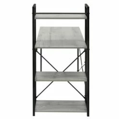 Niche Soho Desk with Bookcase Weathered Gray - Niche