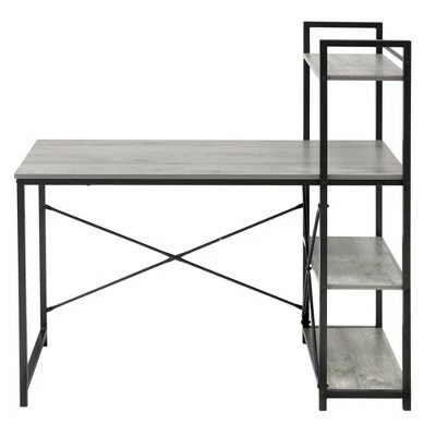 Niche Soho Desk with Bookcase Weathered Gray - Niche 4 Niche Soho Desk with Bookcase Weathered Gray - Niche - Image 2