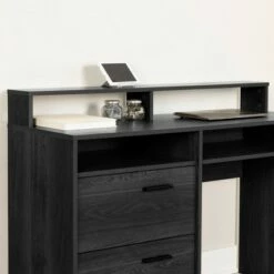 Fynn Computer Desk Gray Oak - South Shore 18 Fynn Computer Desk Gray Oak - South Shore -Outlet Desks Store unnamed file 7233