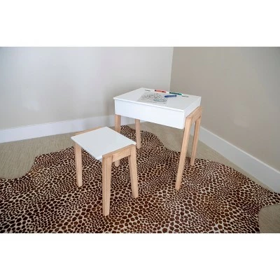 Decor Therapy Set of 2 Daisy Stool and Desk White - Décor Therapy 4 Decor Therapy Set of 2 Daisy Stool and Desk White - Décor Therapy - Image 2