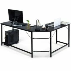 Costway L-Shaped Computer Desk Corner Workstation Study Gaming Table Home Office -Outlet Desks Store unnamed file 7297