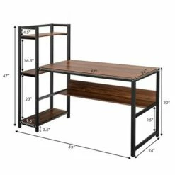 Costway Multi-Functional Computer Desk with 4-tier Storage shelves -Outlet Desks Store unnamed file 7326