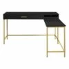 Modern Life L Shaped Desk - OSP Home Furnishings White