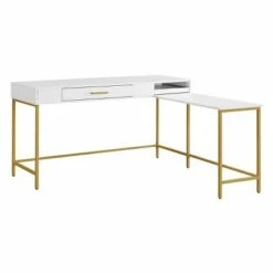 Modern Life L Shaped Desk - OSP Home Furnishings White -Outlet Desks Store unnamed file 7471