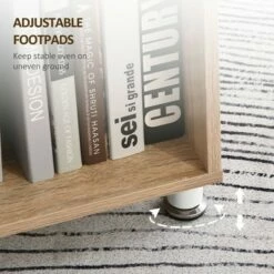 HomCom Rotating L-Shaped Home Office Computer Desk with Book Shelves -Outlet Desks Store unnamed file 7527