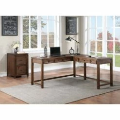Baton Rouge L Shaped Desk - OSP Home Furnishings Champagne Oak 20 Baton Rouge L Shaped Desk - OSP Home Furnishings Champagne Oak -Outlet Desks Store unnamed file 7540