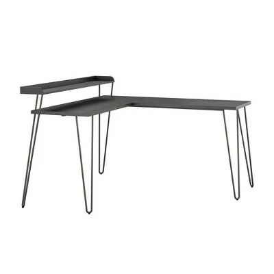 Panama L Desk with Riser - Room & Joy White/gold 17 Panama L Desk with Riser - Room & Joy White/gold - Image 15