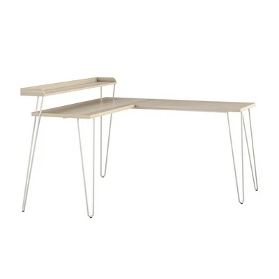 Panama L Desk with Riser - Room & Joy White/gold 18 Panama L Desk with Riser - Room & Joy White/gold - Image 16