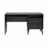 Milo Computer Desk with Side Storage and 2 Drawers - Prepac Drifted Gray