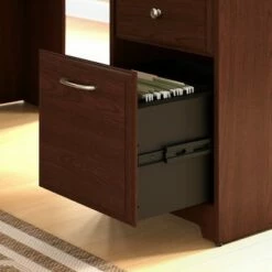 Cabot 60W L Shaped Computer Desk - Bush Furniture Reclaimed Pine -Outlet Desks Store unnamed file 7690