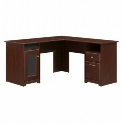 Cabot 60W L Shaped Computer Desk - Bush Furniture Reclaimed Pine -Outlet Desks Store unnamed file 7700