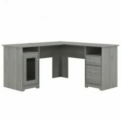 Cabot 60W L Shaped Computer Desk - Bush Furniture Reclaimed Pine -Outlet Desks Store unnamed file 7703