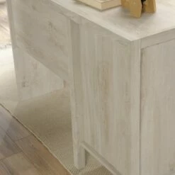 Pacific View L-Shaped Desk with Drawer Chalked Chestnut - Sauder -Outlet Desks Store unnamed file 7712