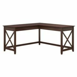 60W Key West L Shaped Desk - Bush Furniture Pure White Oak -Outlet Desks Store unnamed file 7726
