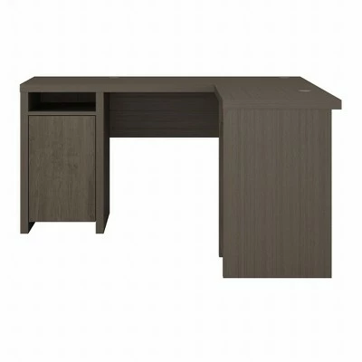 Bristol Modern L Shaped Computer Desk with Storage Cabinets and Shelves Restored Gray - Bush Furniture 6 Bristol Modern L Shaped Computer Desk with Storage Cabinets and Shelves Restored Gray - Bush Furniture - Image 4