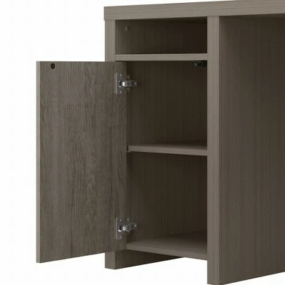 Bristol Modern L Shaped Computer Desk with Storage Cabinets and Shelves Restored Gray - Bush Furniture 9 Bristol Modern L Shaped Computer Desk with Storage Cabinets and Shelves Restored Gray - Bush Furniture - Image 7