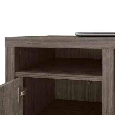 Bristol Modern L Shaped Computer Desk with Storage Cabinets and Shelves Restored Gray - Bush Furniture 11 Bristol Modern L Shaped Computer Desk with Storage Cabinets and Shelves Restored Gray - Bush Furniture - Image 9