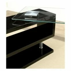 Nagini Swivel Computer Desk Glossy Black - HOMES: Inside + Out -Outlet Desks Store unnamed file 7797