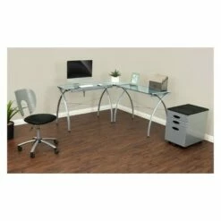 Studio Designs Futura L-Shaped Desk with Adjustable Top - Silver/Blue Glass 9 Studio Designs Futura L-Shaped Desk with Adjustable Top - Silver/Blue Glass -Outlet Desks Store unnamed file 7810