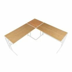 Roman Industrial L Shaped Desk Natural - LumiSource -Outlet Desks Store unnamed file 7813