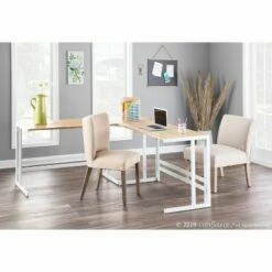 Roman Industrial L Shaped Desk Natural - LumiSource -Outlet Desks Store unnamed file 7815