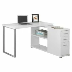 Computer Desk with Facing Corner - EveryRoom White -Outlet Desks Store unnamed file 7830