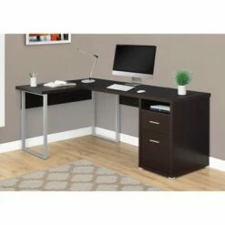 80" Computer Desk Left Or Right Facing - EveryRoom Cappuccino