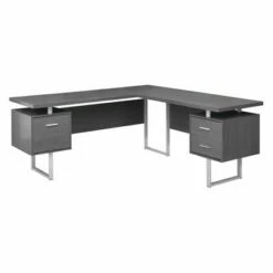 70" Computer Desk Left Or Right Facing - EveryRoom Light Gray -Outlet Desks Store unnamed file 7853