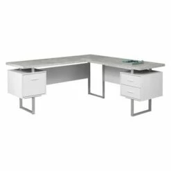70" Computer Desk Left Or Right Facing - EveryRoom Light Gray -Outlet Desks Store unnamed file 7854