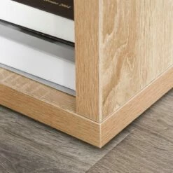 HomCom L-Shaped Rotating Computer Desk Workstation with Storage Shelves, Cabinet and Drawer -Outlet Desks Store unnamed file 7860