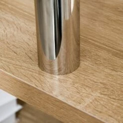 HomCom L-Shaped Rotating Computer Desk Workstation with Storage Shelves, Cabinet and Drawer -Outlet Desks Store unnamed file 7861