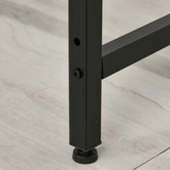 HomCom Metal Framed L-Shaped Computer Desk with Hutch and Storage Shelves -Outlet Desks Store unnamed file 7879