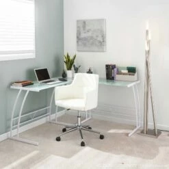 Gamma Workstation White - LumiSource -Outlet Desks Store unnamed file 7895