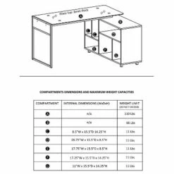 L Shaped Desk Oak - Techni Mobili -Outlet Desks Store unnamed file 7912