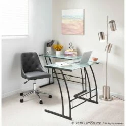 Gamma Workstation Black - LumiSource -Outlet Desks Store unnamed file 7919