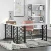 Ella L Desk - Cosmoliving By Cosmopolitan White/black -Outlet Desks Store unnamed file 7954