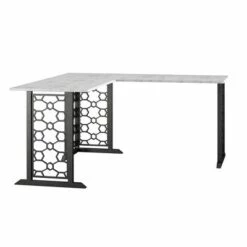 Ella L Desk - Cosmoliving By Cosmopolitan White/black 12 Ella L Desk - Cosmoliving By Cosmopolitan White/black -Outlet Desks Store unnamed file 7957