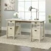 Trestle Executive Desk - Sauder Vintage Oak