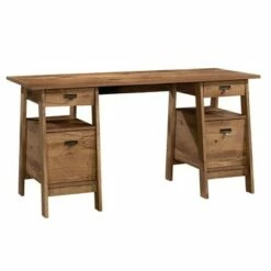 Trestle Executive Desk - Sauder Vintage Oak -Outlet Desks Store unnamed file 7967