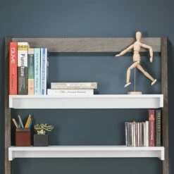 Ulrich Transitional Stand Up Desk Distressed Dark Gray/White - HOMES: Inside + Out -Outlet Desks Store unnamed file 7980