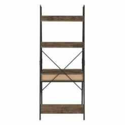 Irwin Metal Rustic 1 Drawer Ladder Desk with USB Charging Station Black - Inspire Q -Outlet Desks Store unnamed file 8029