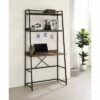 Maybole Writing Desk with Bookcase and USB Plug - HOMES: Inside + Out Brown/black -Outlet Desks Store unnamed file 8036